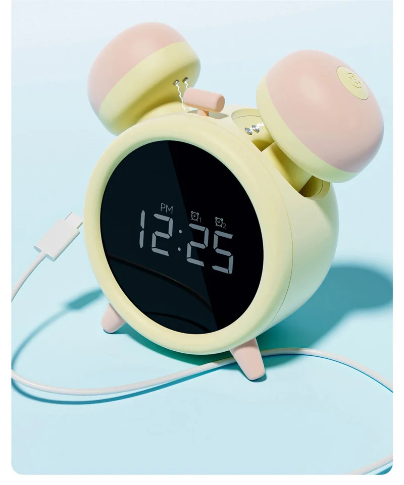 female vibrating alarm clock Amazon.com: Loud Alarm Clock with Bed Shaker for Heavy Sleeper, Dual Vibrating  Alarm Clock with USB Charger for Hard of Hearing/Deaf, 7.5'' Large LED  Display with Dimmer, Snooze, 12/24H & Battery Backup : main image 0
