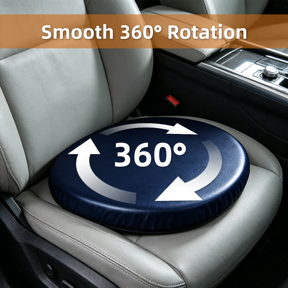 Wholesale Swivel Seat Cushion 360 Degree Rotating PU Faux Leather Remo - product detail 2
