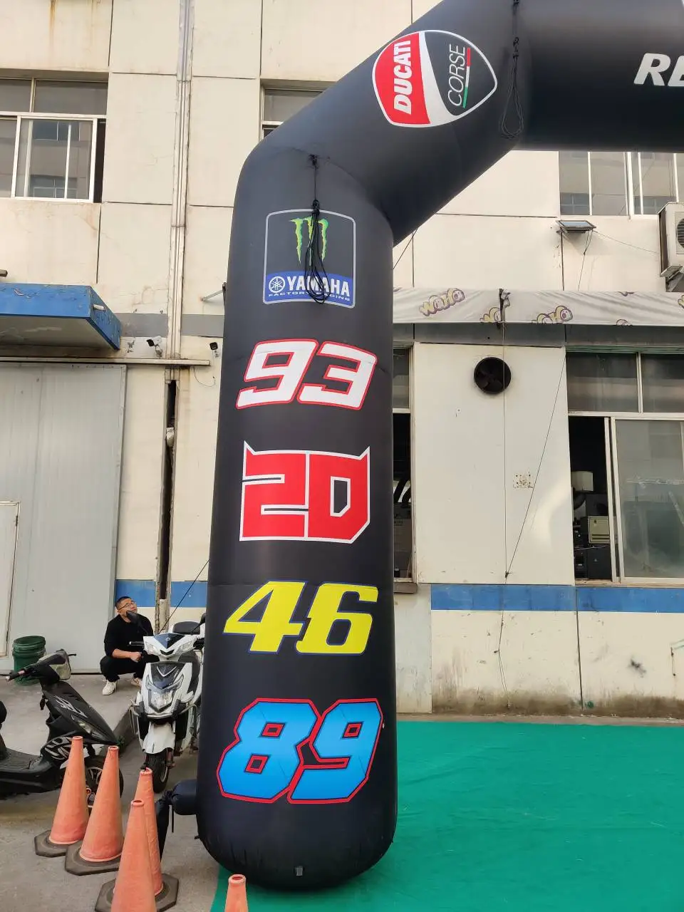 Branded Inflatable Racing Start/Finish Arch, Promotional Advertising Blow up Inflatable for Motorsport Event