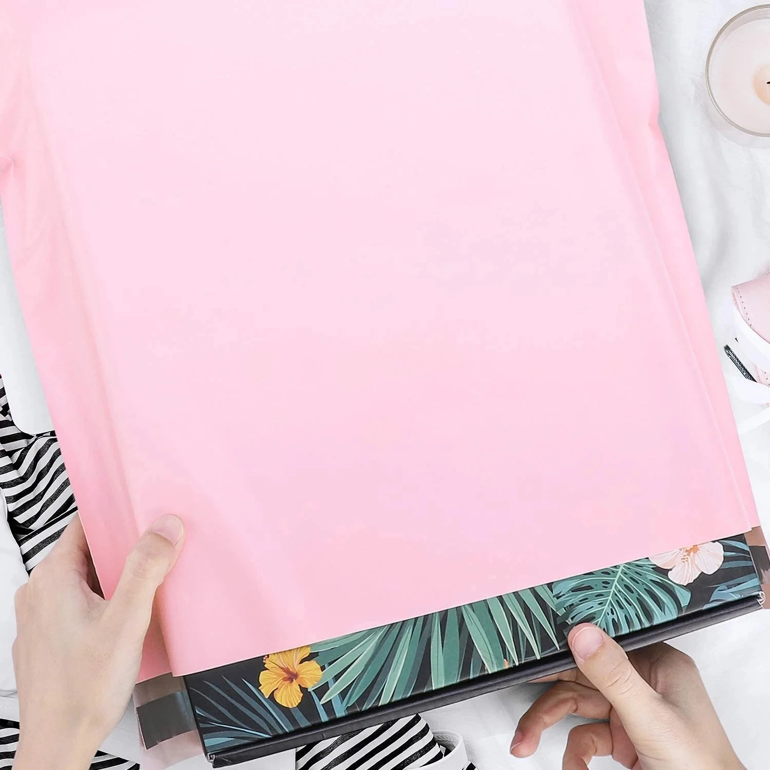 Seal Parcel Biodegradable  Design Courier Packaging Bag Poly Mailers Custom Printed Mailer Bags for Shop Online