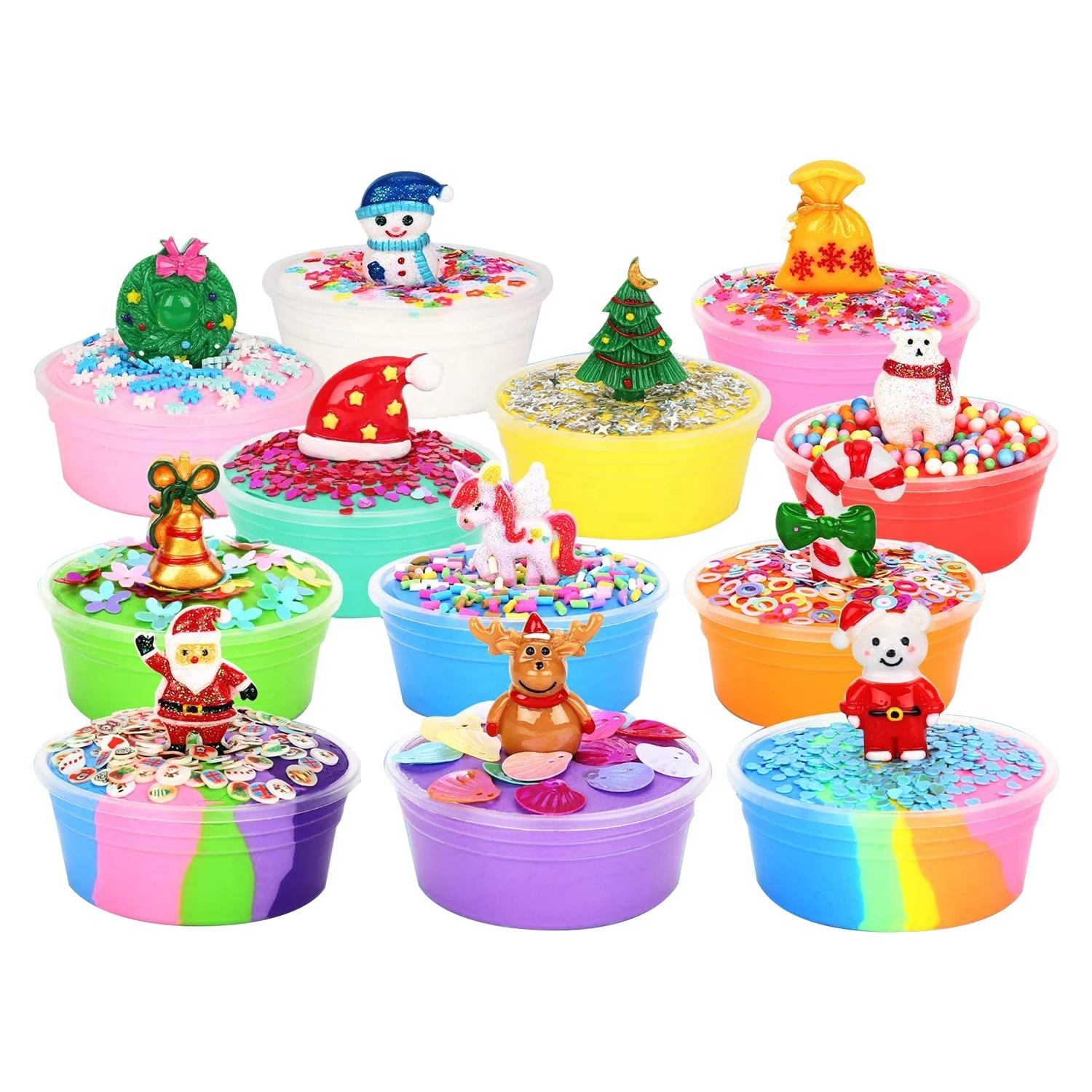 Advent Calendar Surprise Giant Clay Slime Kit for Kids