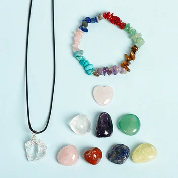 Wholesale Hot Sale Seven Chakra Natural Crystal Combo Box