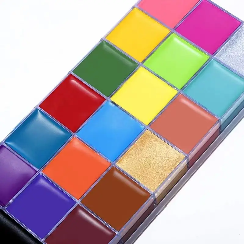 20 Colors Face Body Paint Set Non-Toxic Water Based Washable Face ...