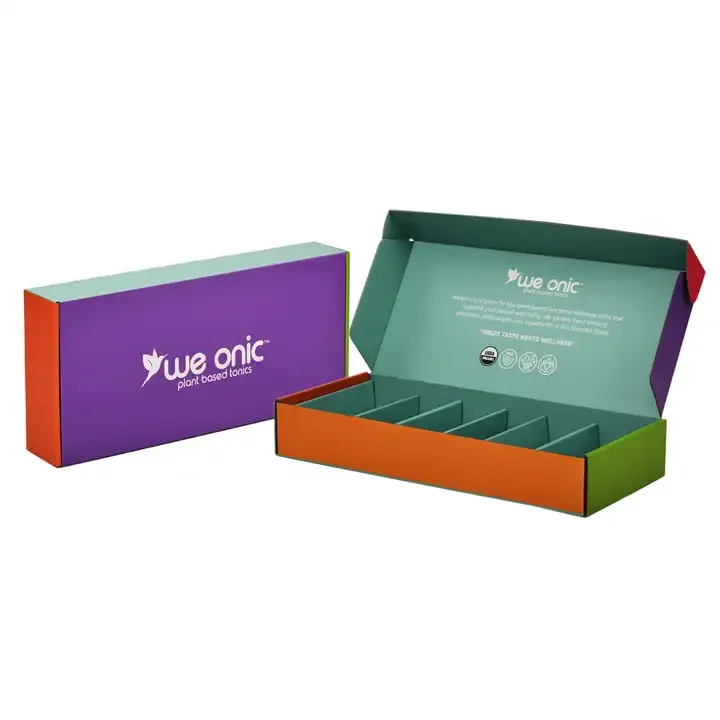 Изготовленный на заказ логотип, Рециркулированный картон, гофрированный продукт, доставка, упаковка, упаковка с разделительной вставкой