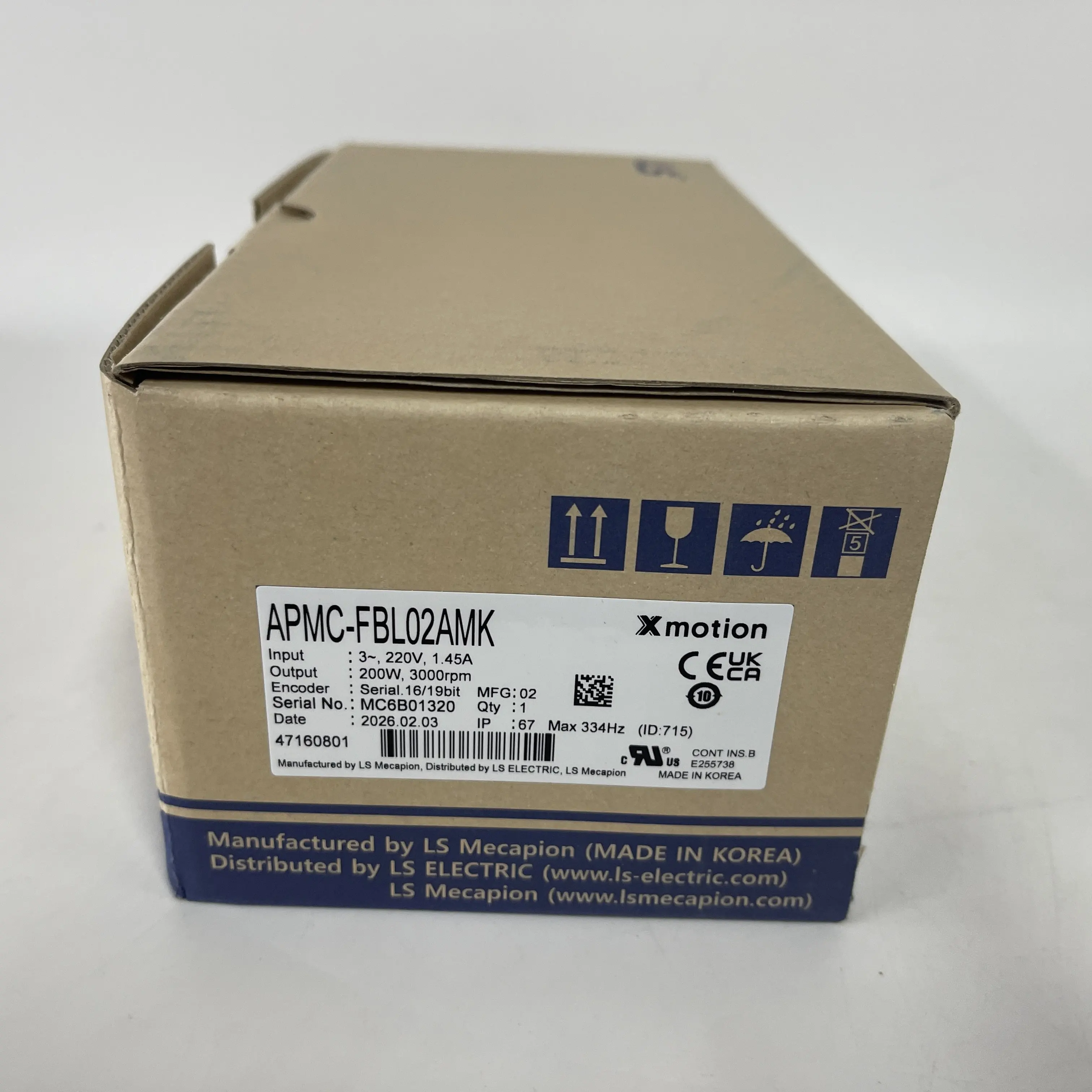 LS AC Servo Motor APMC-FBL02AMK LS AC Servo Motor APMC-FBL02AMK