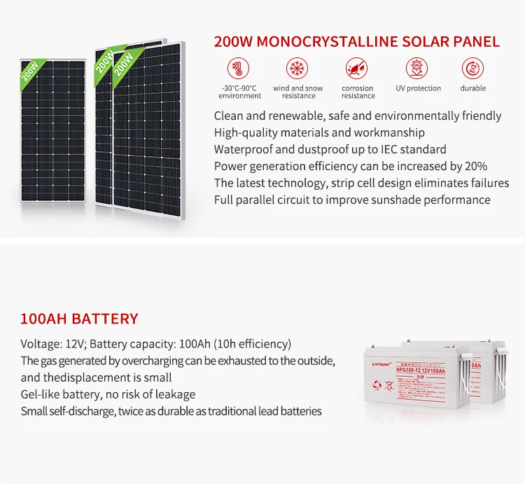 Lvyuan Solar Energy Storage System Off Grid Full Set Home Use Solar ...