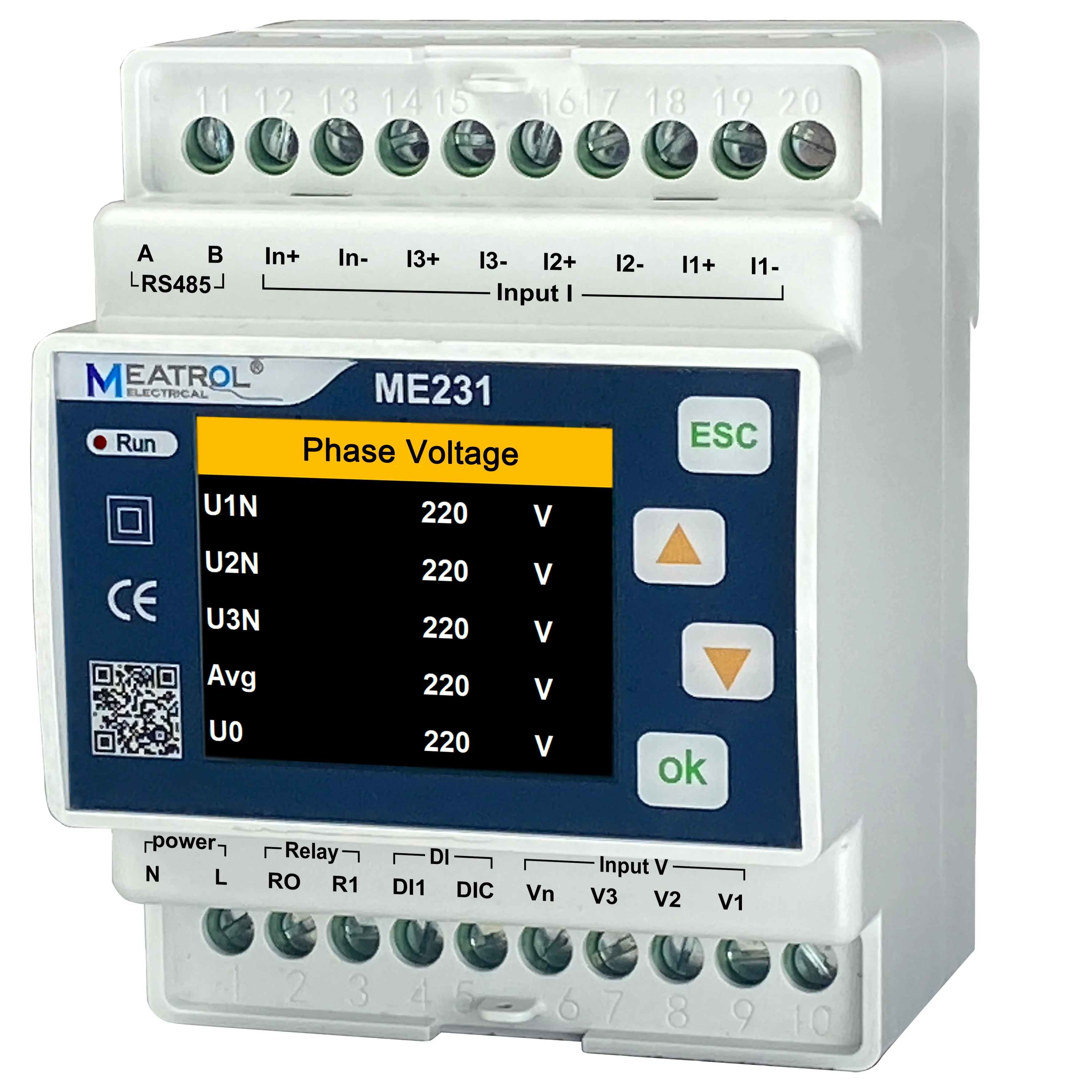 kwh Energy Meter MEATROL ME231 Digital Energy Power Meter Electrical Measuring Instruments