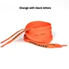Orange with black letters