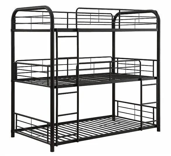 Cheap Steel 3 Tier Bunk Bed Metal 3 Layers Bunk Bed 3 Person Triple