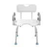 Silla de ducha con respaldo y reposabrazos elevables