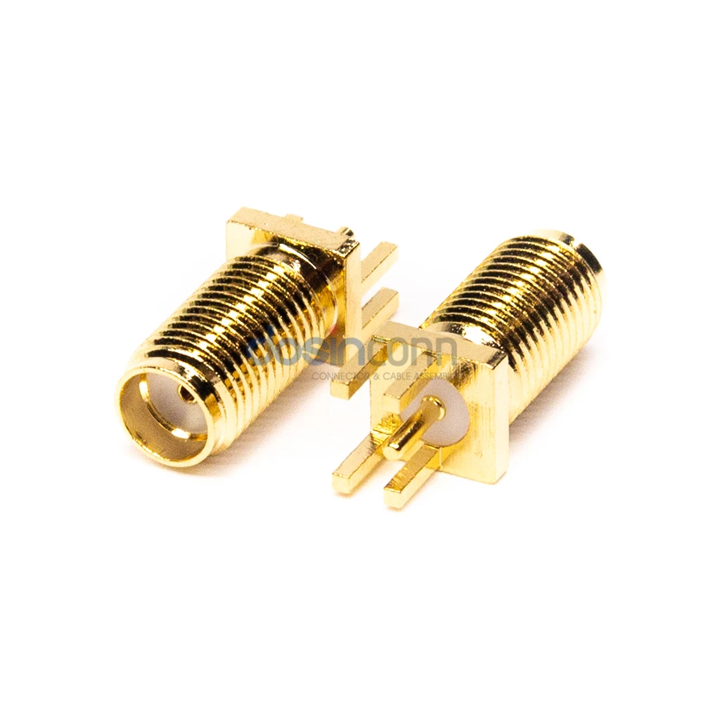 Sma Female 50 Ohm Terminator Sma Connector SMA Straight Jack RF Connector Edge Mount for PCB