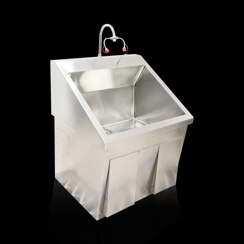Factory Customized Knee Operated Hospital Clinic Medical Operating Theatre Scrub Sink for Single People