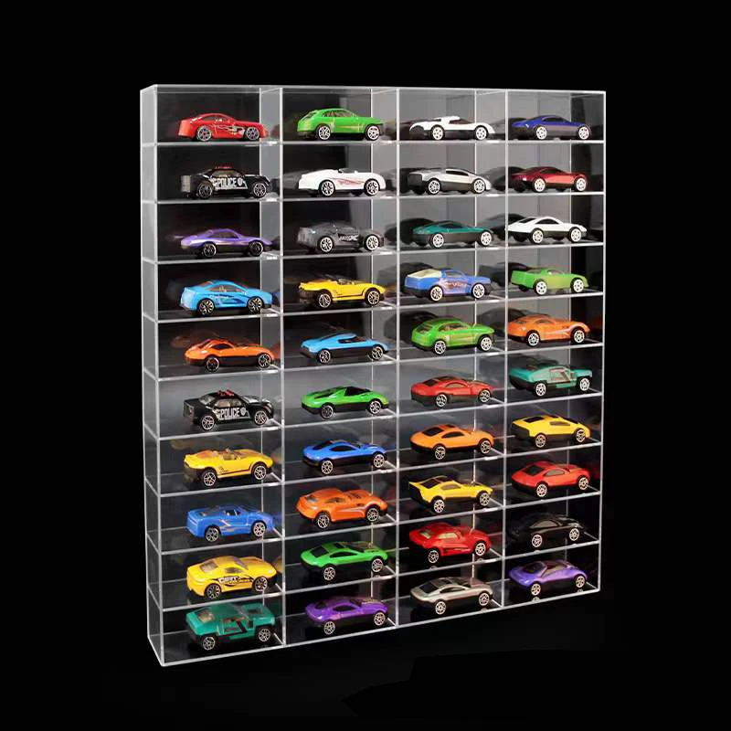 Acrylic Wall Mounted Clear Toy Display Box Case Showcase Display