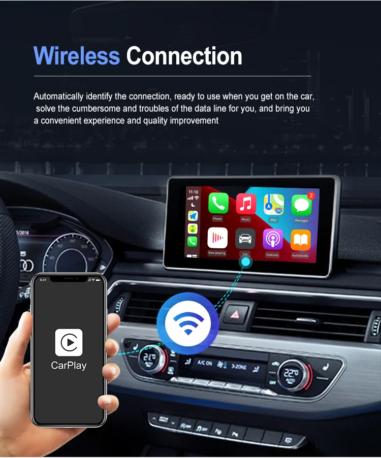 JoyeAuto Wireless Apple CarPlay Android Auto Wireless CarPlay for bmw E90 Cic Carplay