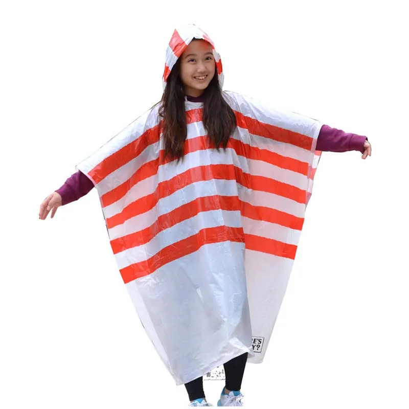Ponchos De Pluie épais Jetables – Lot De 5, Capuche Réglable, Manches élastiques – Pour Festivals, Camping, Randonnée, Urgence - 4