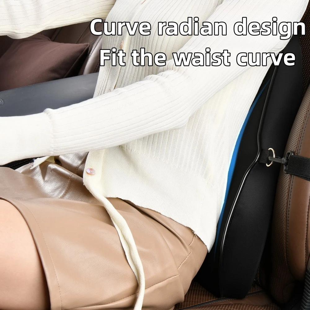 Высококачественная Регулируемая комфортная дышащая поясничная поддержка Универсальный подголовник автомобиля набор подушек для шеи