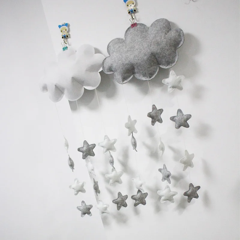 Оптовая продажа, новый детский подарок, войлочный облако, Мобильный для ребенка