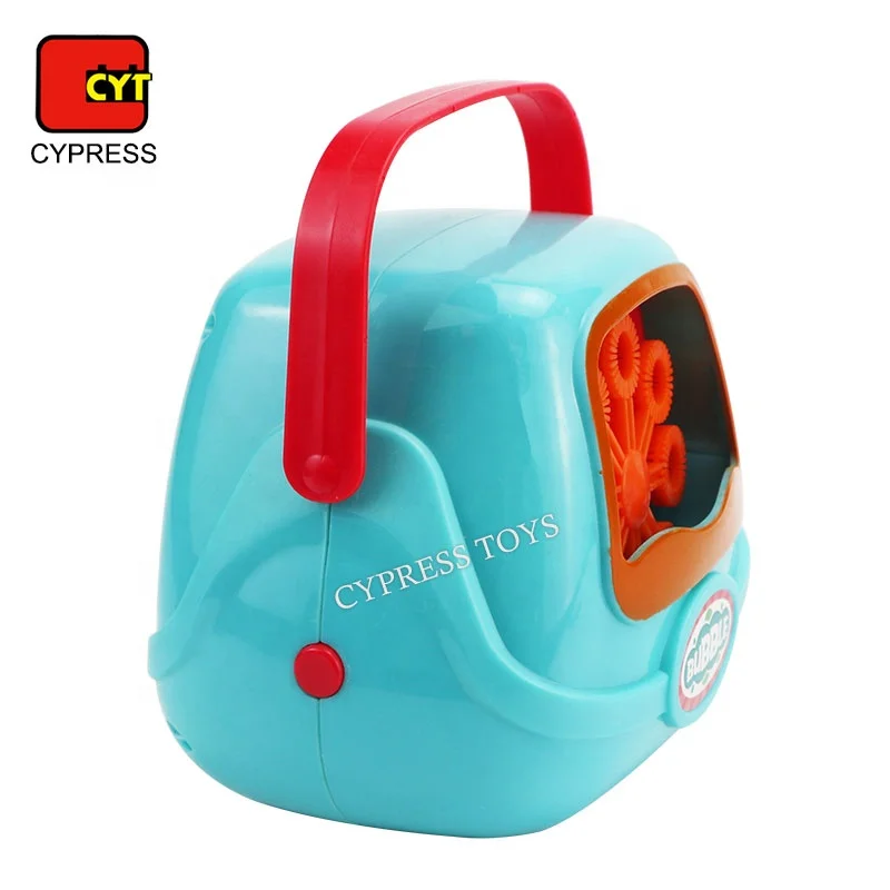 Portable Electric Soap Bubble Toy Machine for Children