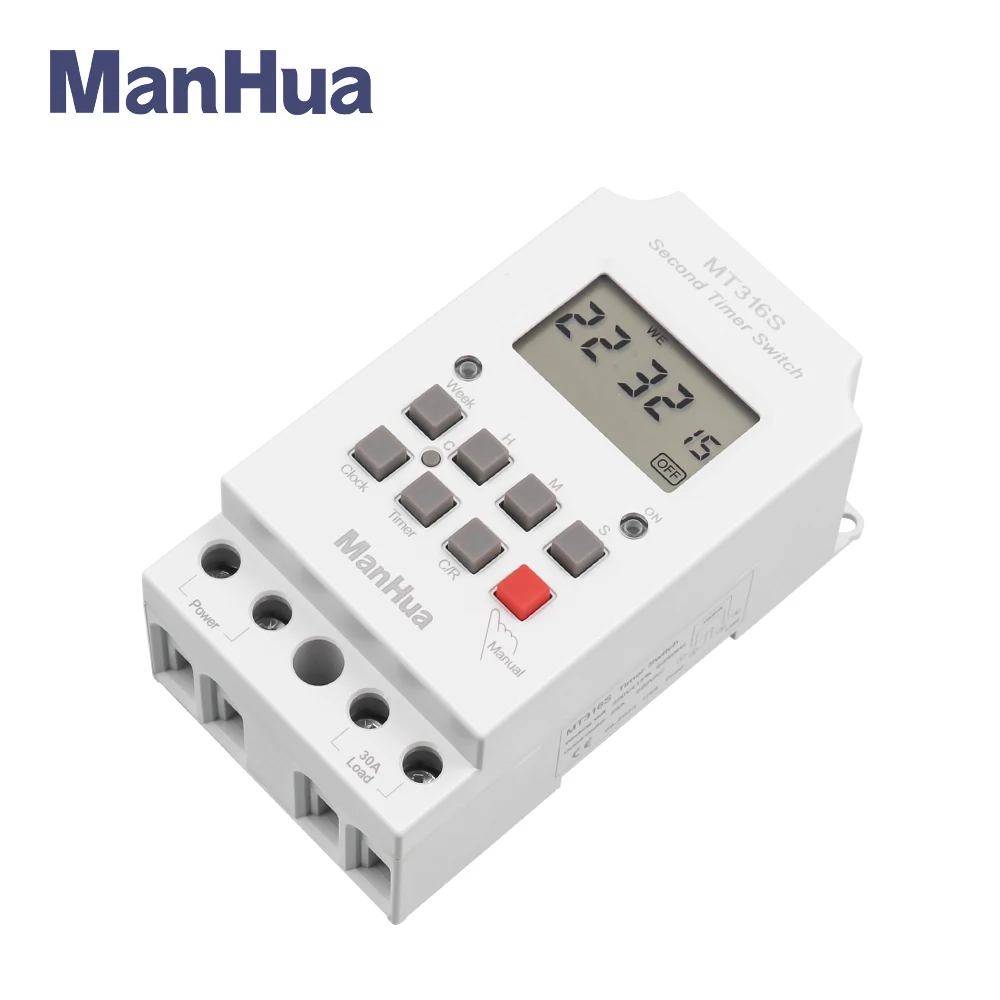 Manhua MT316S  30A Digital Programmable Digital Timer Switch