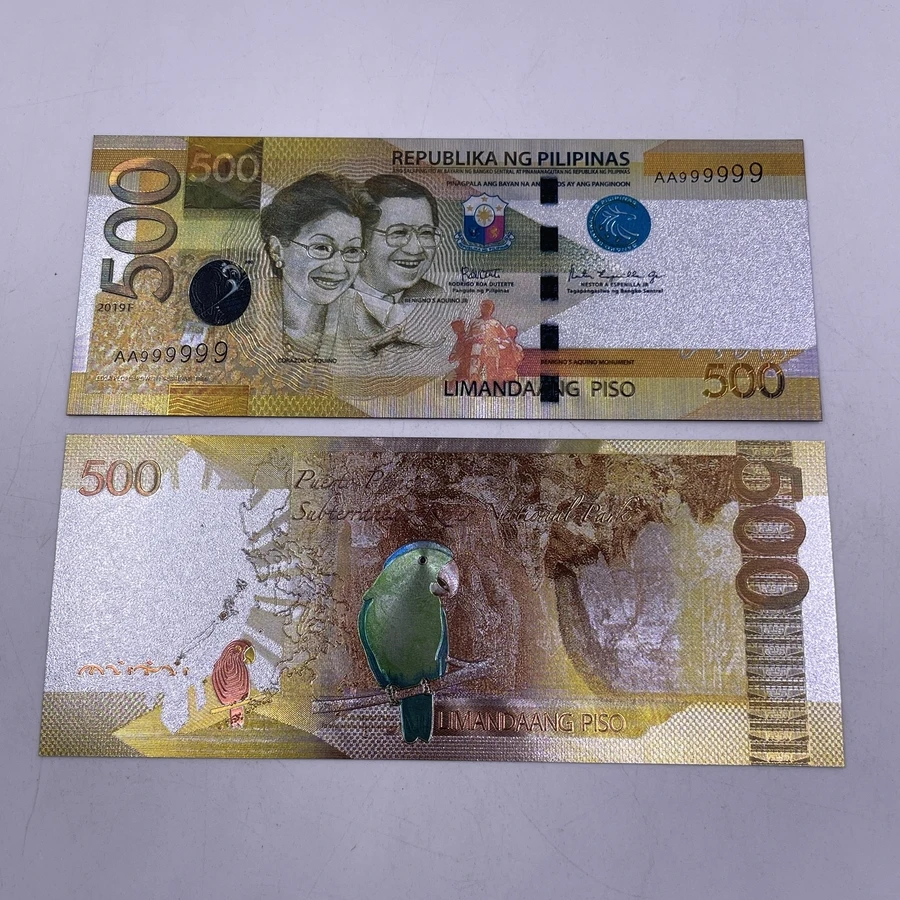 个人用菲律宾20、50、100、200、500比索镀金纸币非货币纸币PET亚洲工艺收藏用钱| Alibaba.com