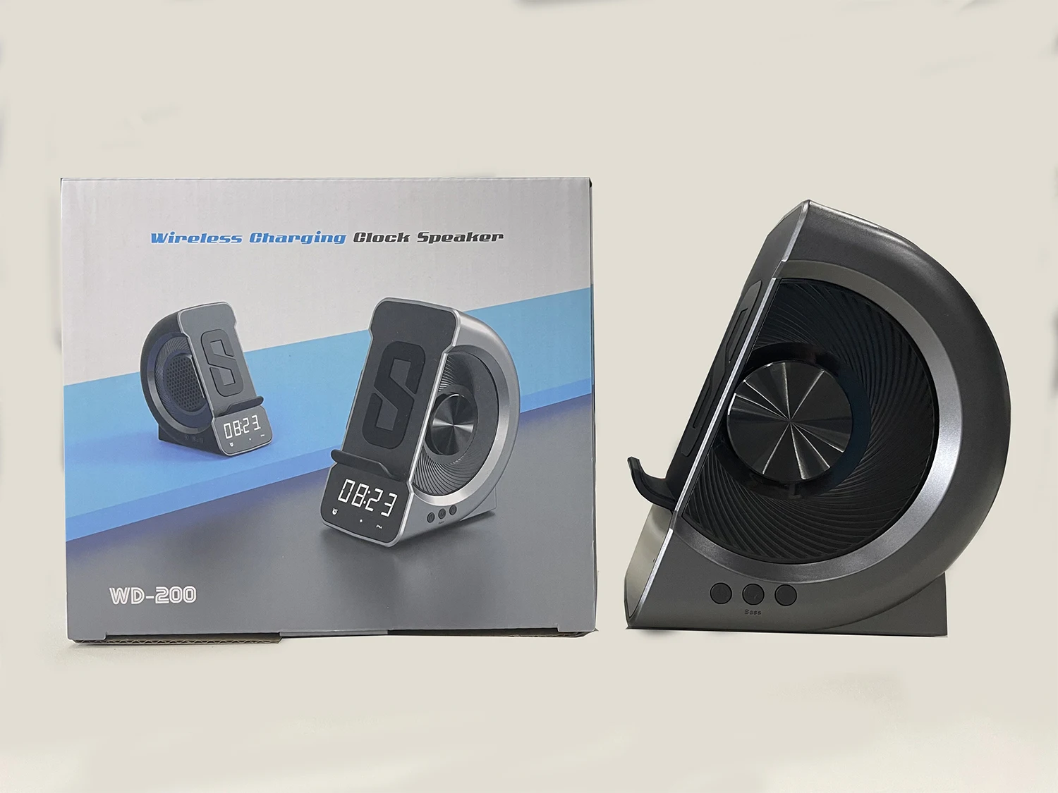 3 In 1 Wireless Charging Speaker For Phone Earphone Office Desk Speaker