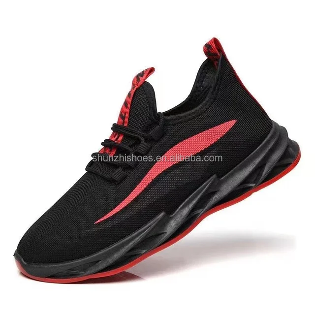 Henan Custom Men's Running Shoes Breathable Mesh Design Light Weight PVC Insole for Summer and Spring Low MOQ in Stock!