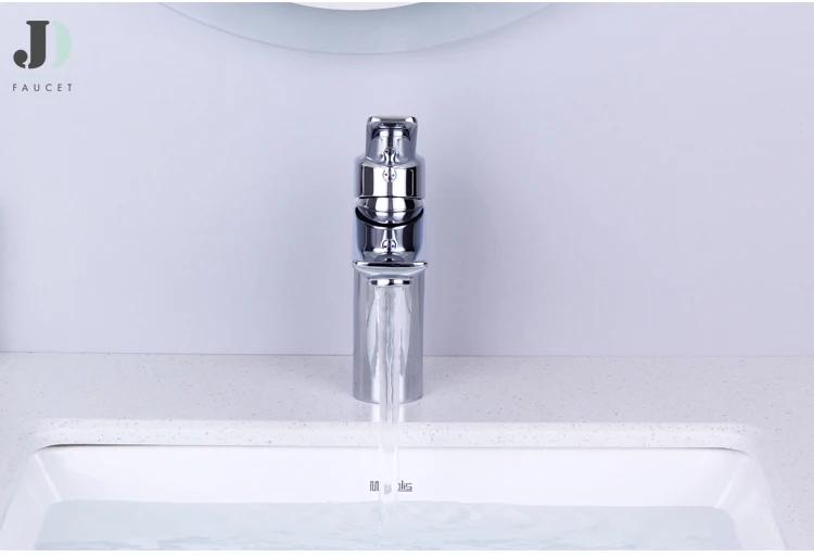 Venta caliente monomando grifo mezclador de lavabo de agua fría y caliente para lavabo de baño