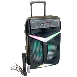 QS-1520 New trending 15 inch + 1 inch treble high quality product portable trolley speaker with adapter