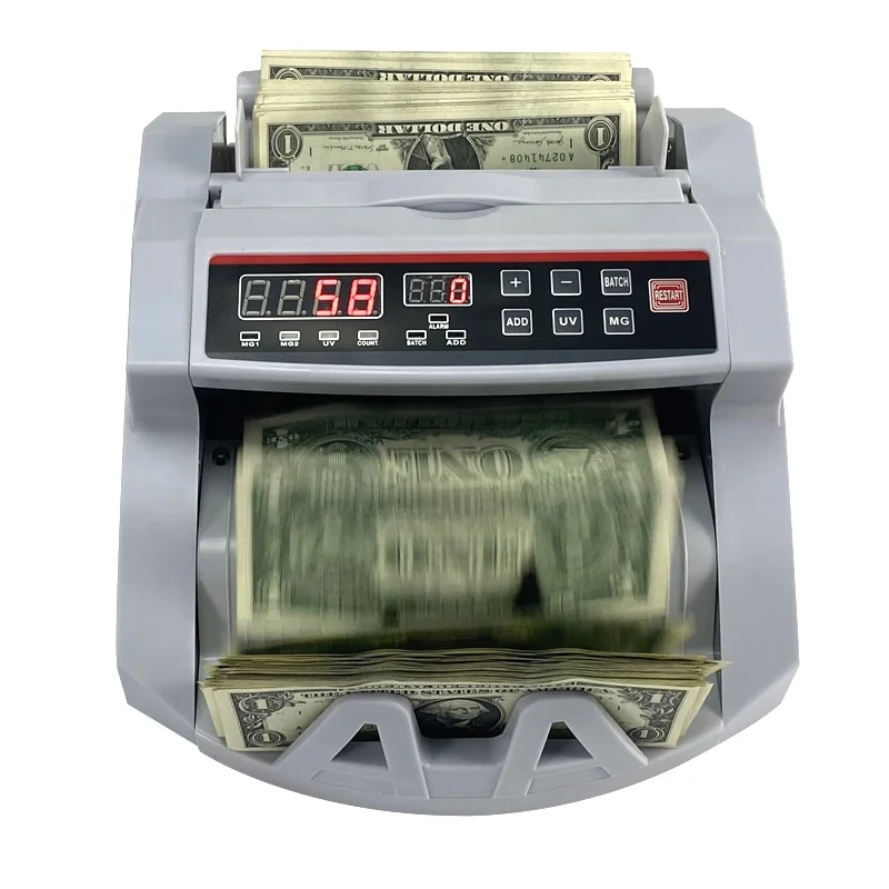 2108 UV/MG LED счетная машинка для денег MXN японская иена ILS TMT GBP мультивалютный Билл наличные Примечания счетчик детектор