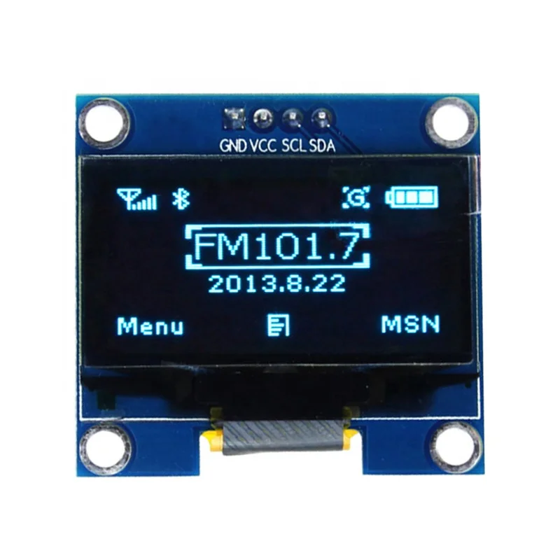 Mini 1.3 Inch OLED Display Module 128*64 IIC Interface OLED Screen SH1106 White/Blue Light 4 PIN 1.3 Inch OLED Display Module