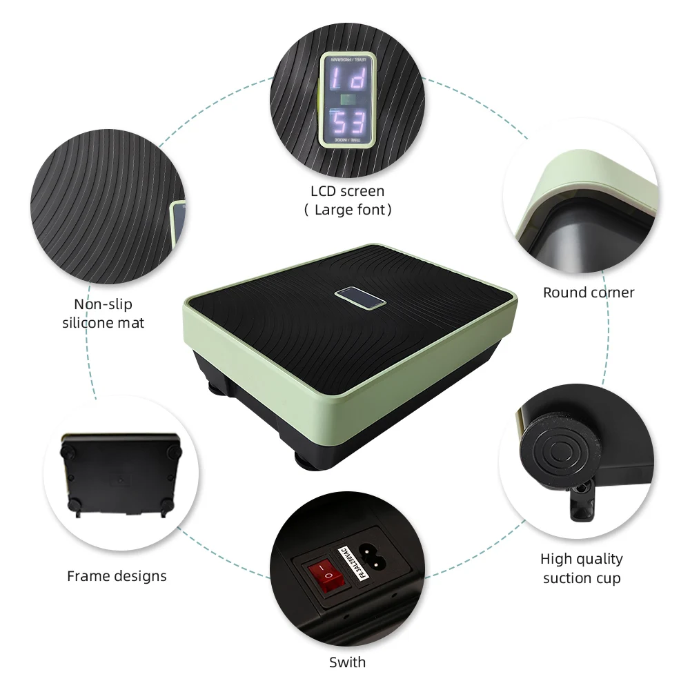 Вибрационная пластина, тренажер для всего тела, вибрационная платформа, лимфатическая дренажная машина для похудения, домашняя установка