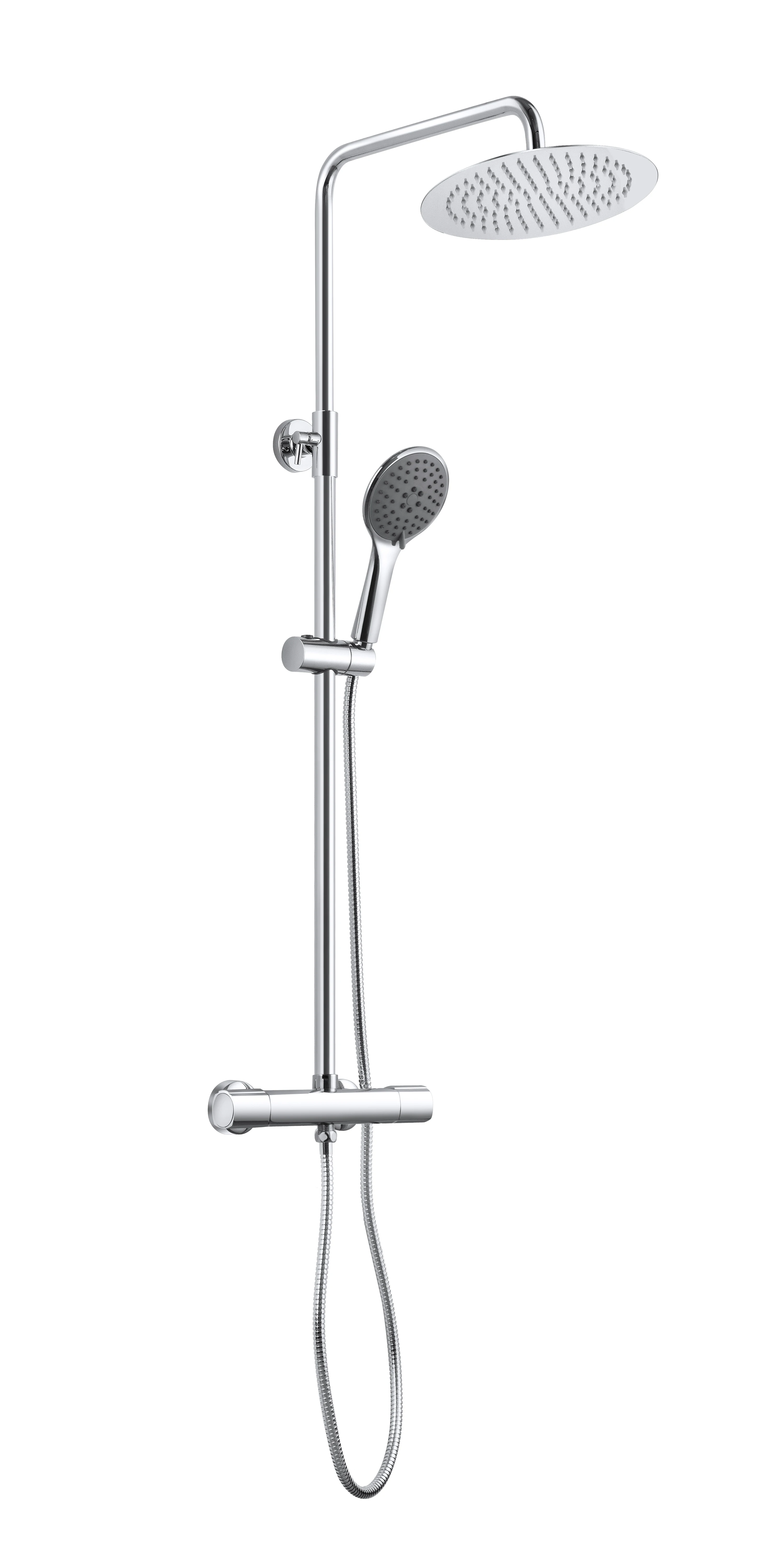 Bathroom Luxury top Sale  wall mounted  brass shower column set  thermostatic shower system set supplier