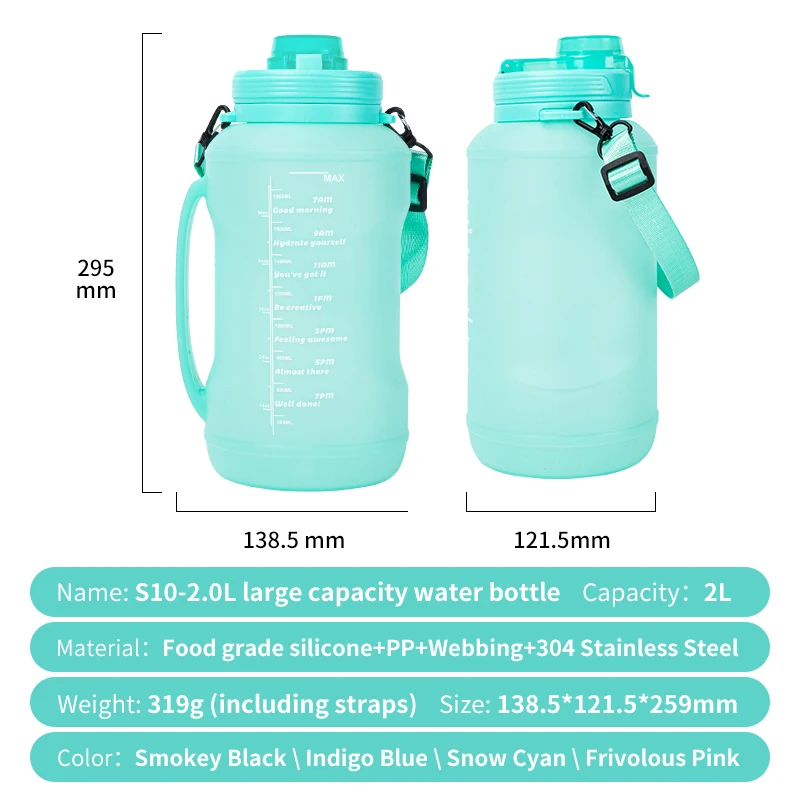 Wholesale Bpa Free 2l Sport Gym Collapsible Drinking Foldable Silicone ...