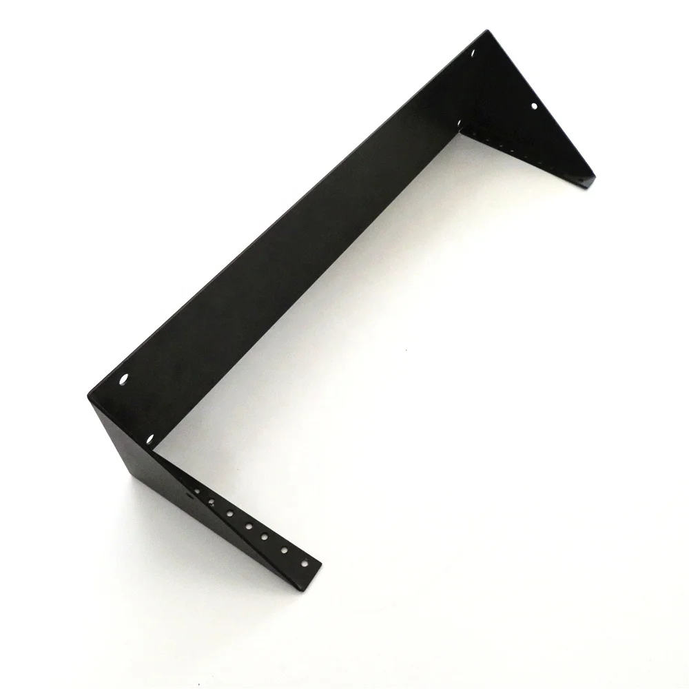 Стальной настенный кронштейн под заказ, Уличный настенный кронштейн с порошковым покрытием для телекоммуникационного оборудования