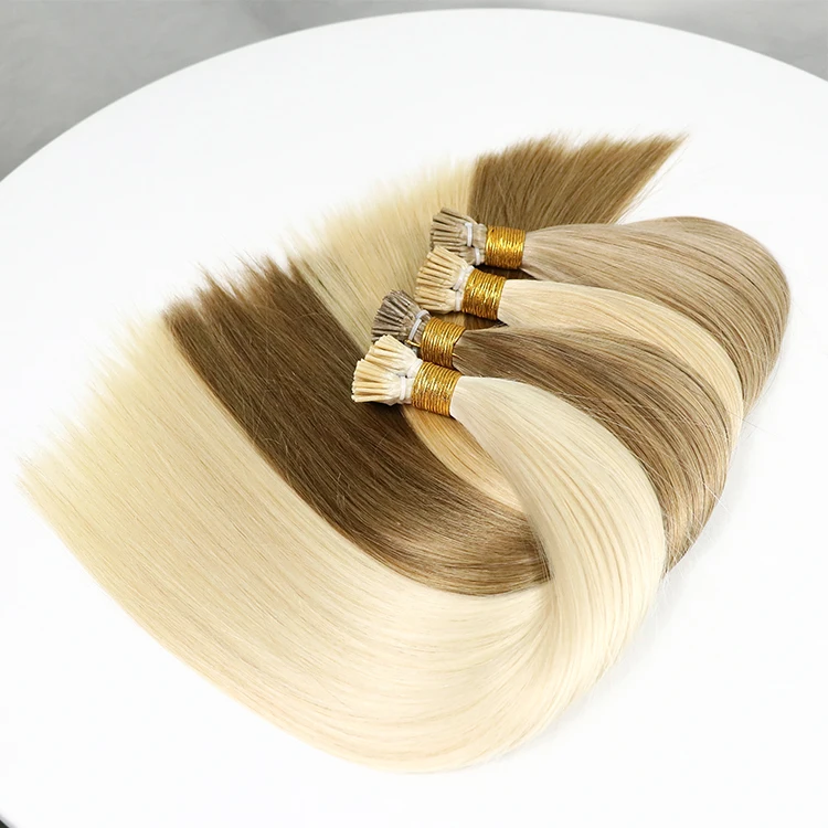 Factory Wholesale Italian Keratin Hair Extensions I Tip Double Drawn