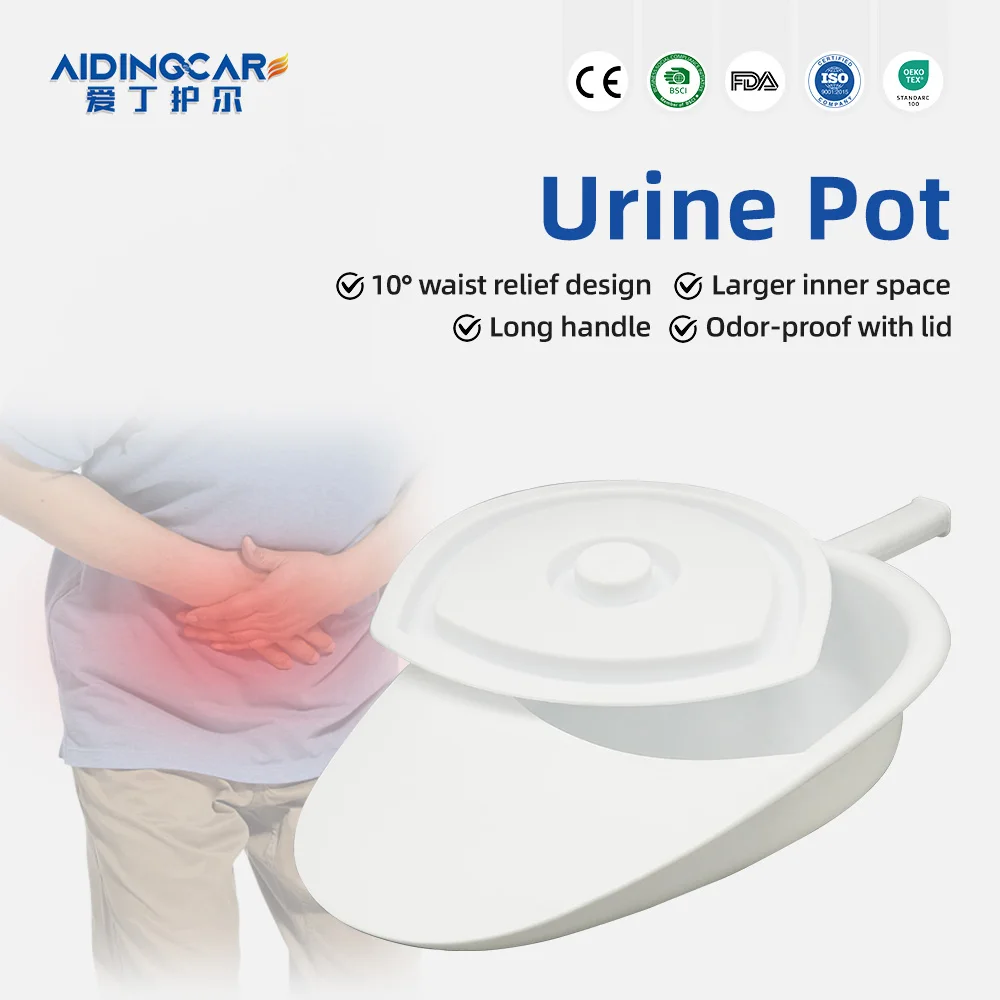 Wholesale PP Plastic Bedpan Guard Handle Eco-Friendly Durable Easy Cle - product detail 1