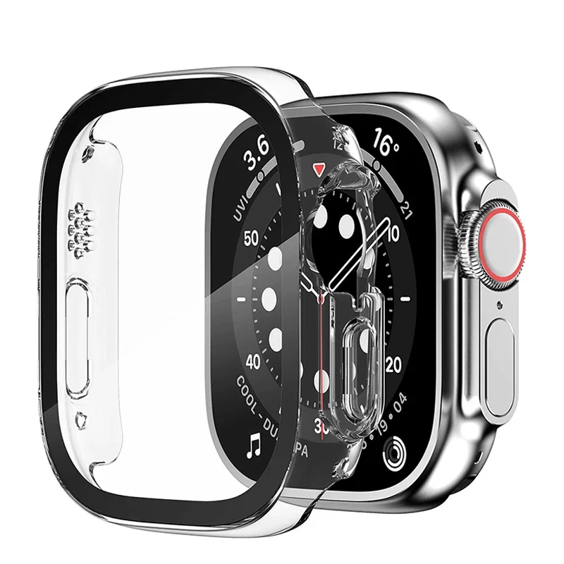 New Design 2022 Watch Case For Apple Watch Series 8 49mm Luxury Pc +glass Full Cover For Iwatch