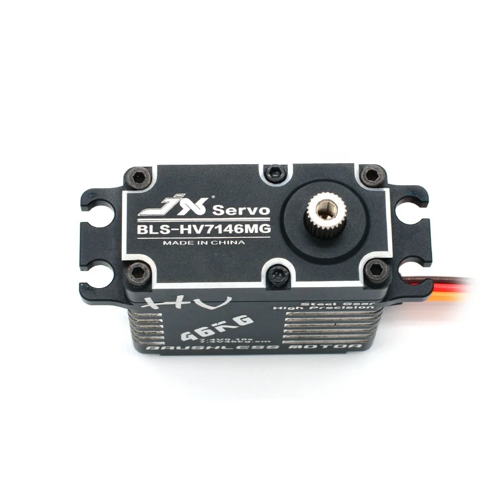 
JX BLS-HV7146MG 46 кг HV стальная шестерня CNC цифровой высокий крутящий момент бесщеточный Стандартный сервомотор робот БПЛА хобби обучение 