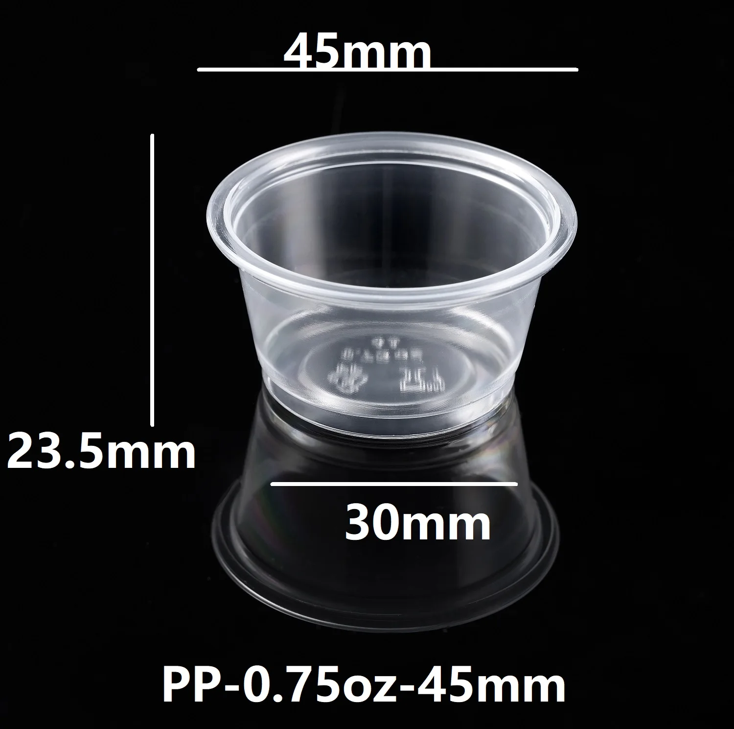 0.75oz 45mm PP Sauce Cup Disposable Plastic Cup Food Bubble Tea & Cold  Drink Cup