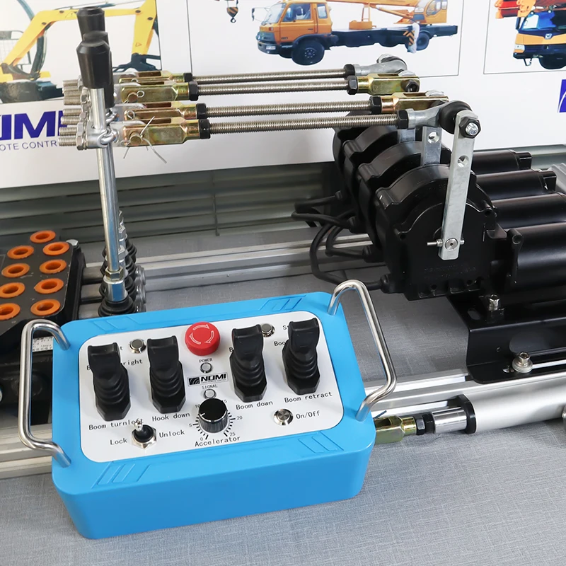 Factory Direct Sale 4 Hall Motor Hydraulic Joystick Mechanical Valve Rotary Drilling Rig Radio Remote Control Kits