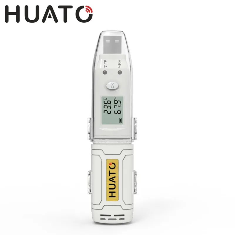 Cold Chain Usage Waterproof Portable Container Temperature Humidity Sensor Usb Data Recorder
