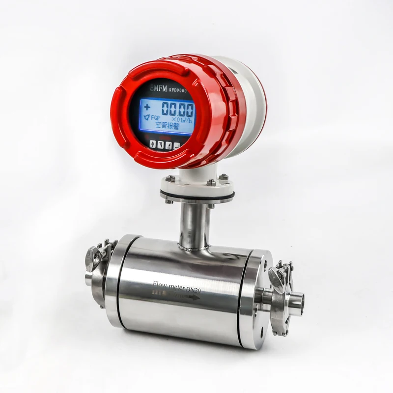 Dn100 Dn150 Electromagnetic Flowmeter Rs485 Sea Water Digital Sewage Water Magnetic Flow Meter 0719