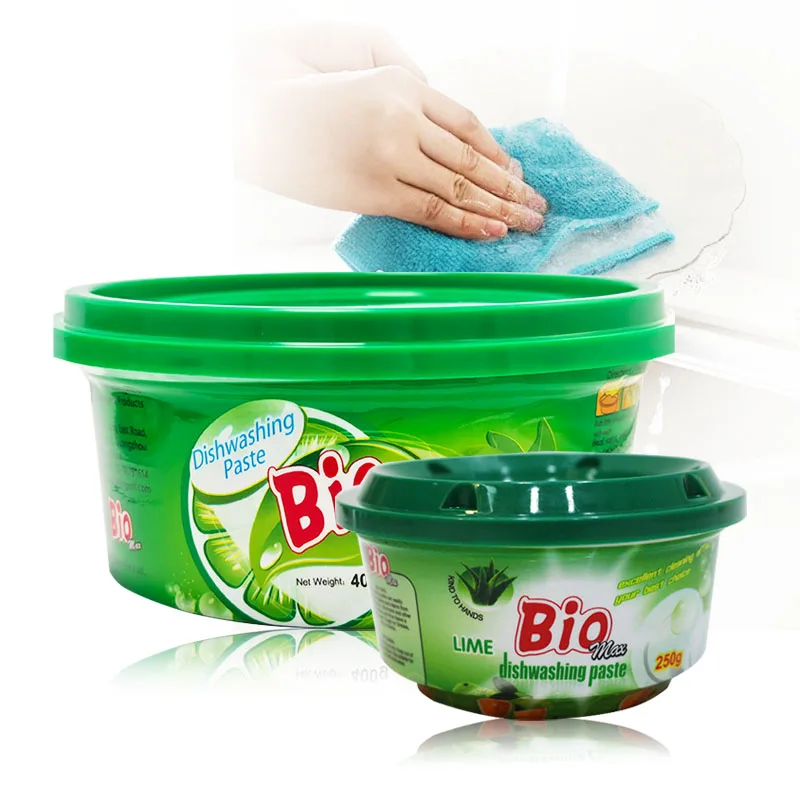 OEM Logo Solid Lemon Perfume Dishwashing Detergent Paste Good Quality Strong Kitchen Cleaner Made China Disposable Factory