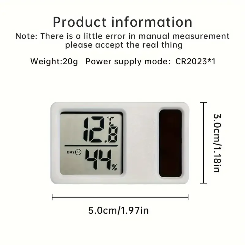 Best Selling Wholesaler Cheap Car Temperature Humidity Mini Solar Weather Station Barometer Hygrometer Thermometer