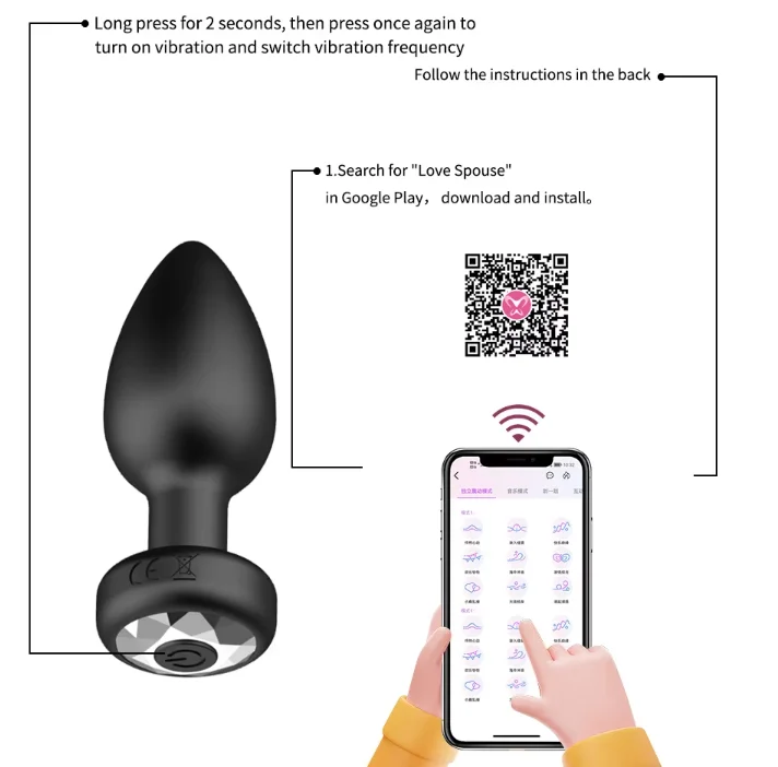 Erotik-Artikel LED-Blinkender Analplug mit Kabelloser Fernbedienung,  Silikon-Vibrator für Männer und Frauen| Alibaba.com