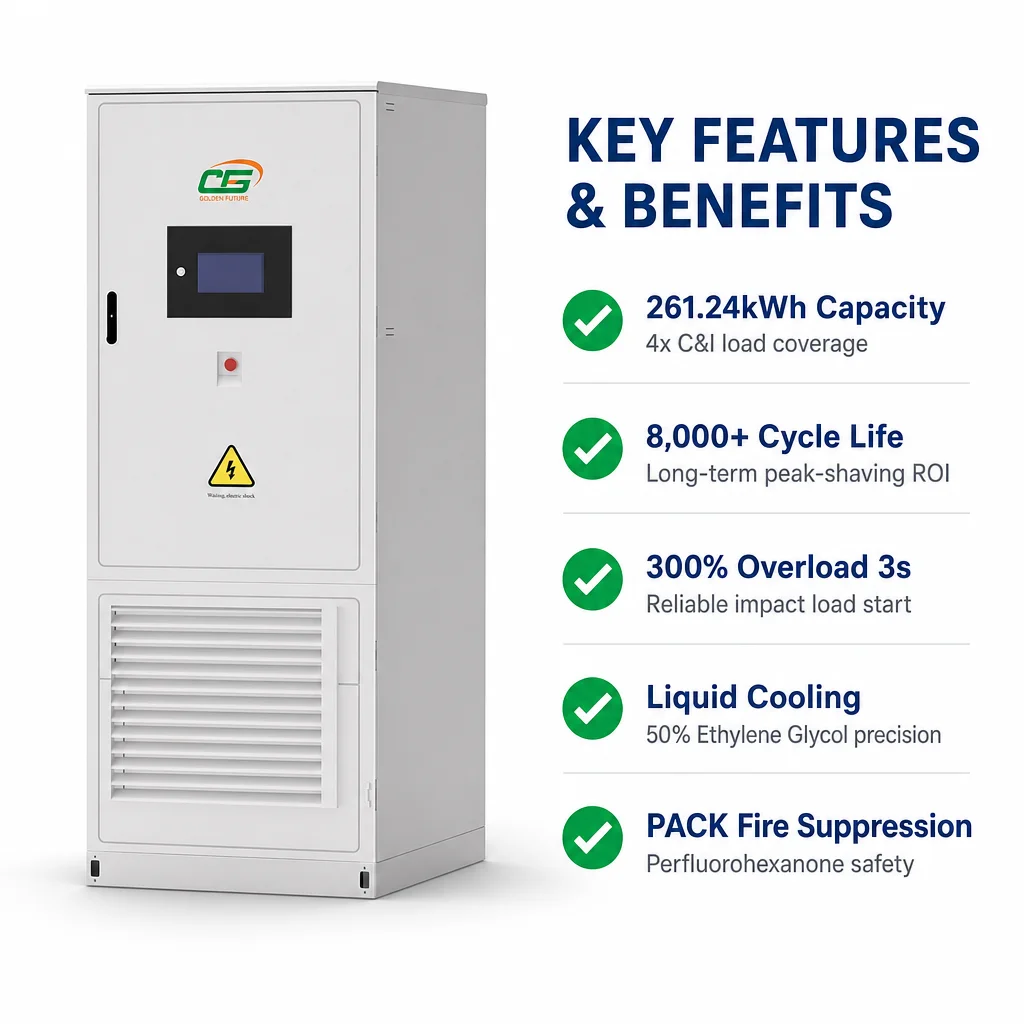 product ces 261 l all in one industrial power station 125kw 261kwh lifepo4 battery for ci energy storage system-4