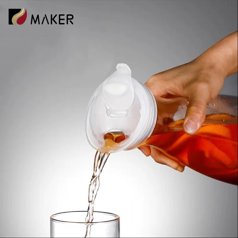 600ml 1000ml 1600ml 1L 1100ml PC Plastic Acrylic Juice Iced Tea Pot Jug Cold Water Pitcher With Lid for Household Juicer Carafe