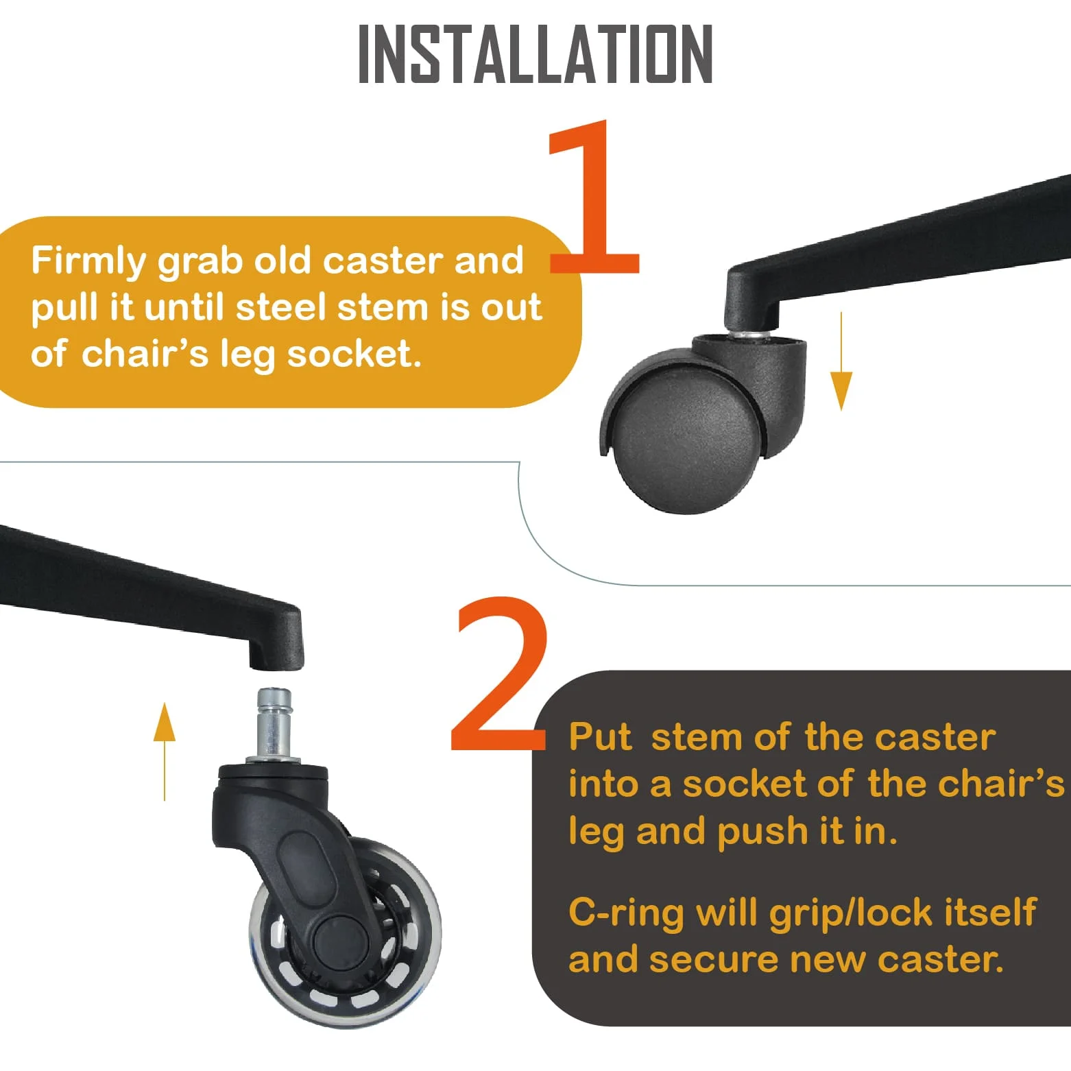Rollerblade Office Chair Caster Wheels Replacement