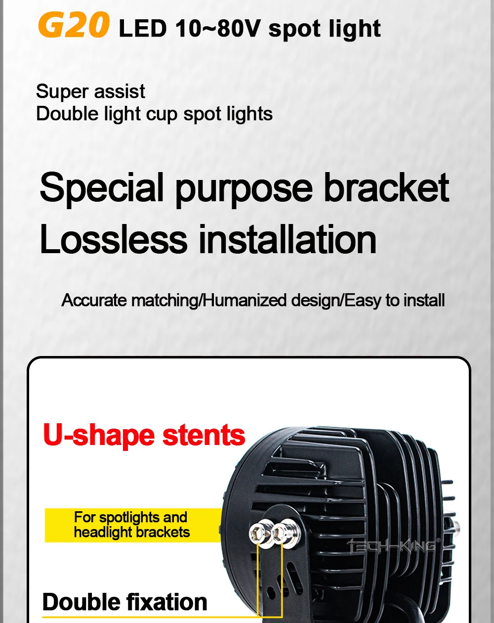 TK 3.5 Inch White Yellow Optional High Low Beam Car SUV Offroad Motorcycle ATV UTV BUS Truck LED Work Driving Head Fog Light For