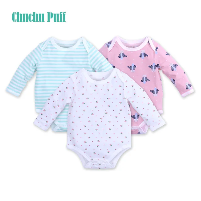 Новорожденный ребенок с длинным рукавом хлопок унисекс пол Подарочная коробка пижамы Детские боди Детские комбинезоны